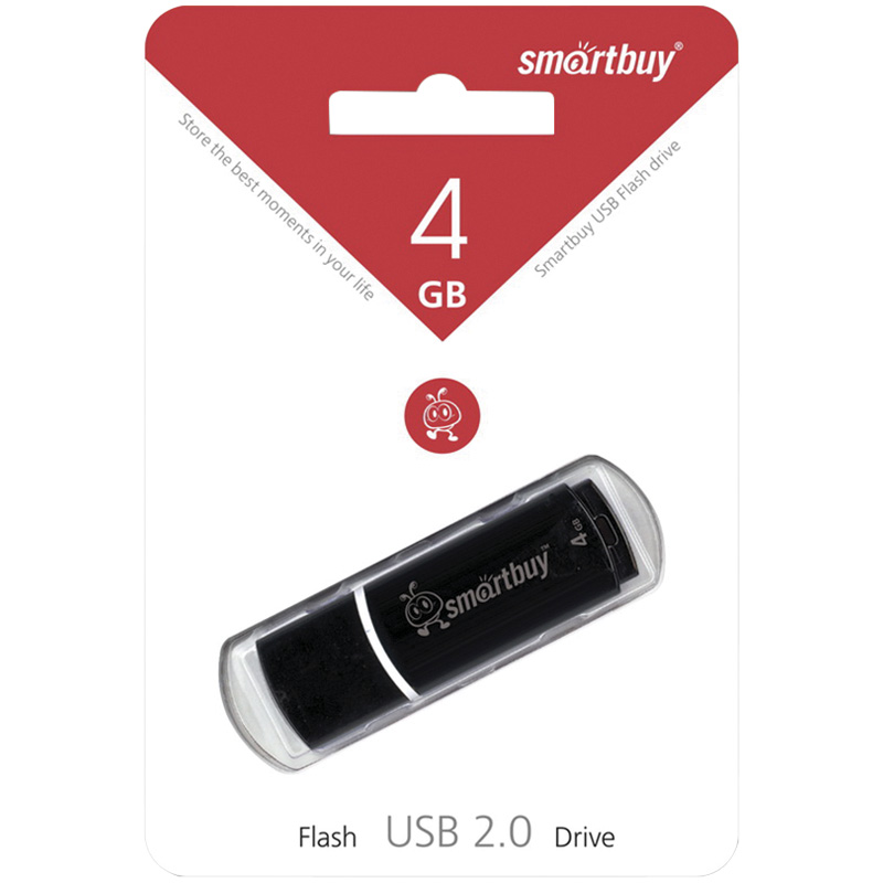  Smart Buy "Crown"  4GB, USB 2.0 Flash Drive,  