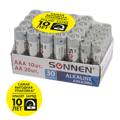   30 (20+10) ., SONNEN Alkaline, AA+ (LR6+LR03),  , 455097 