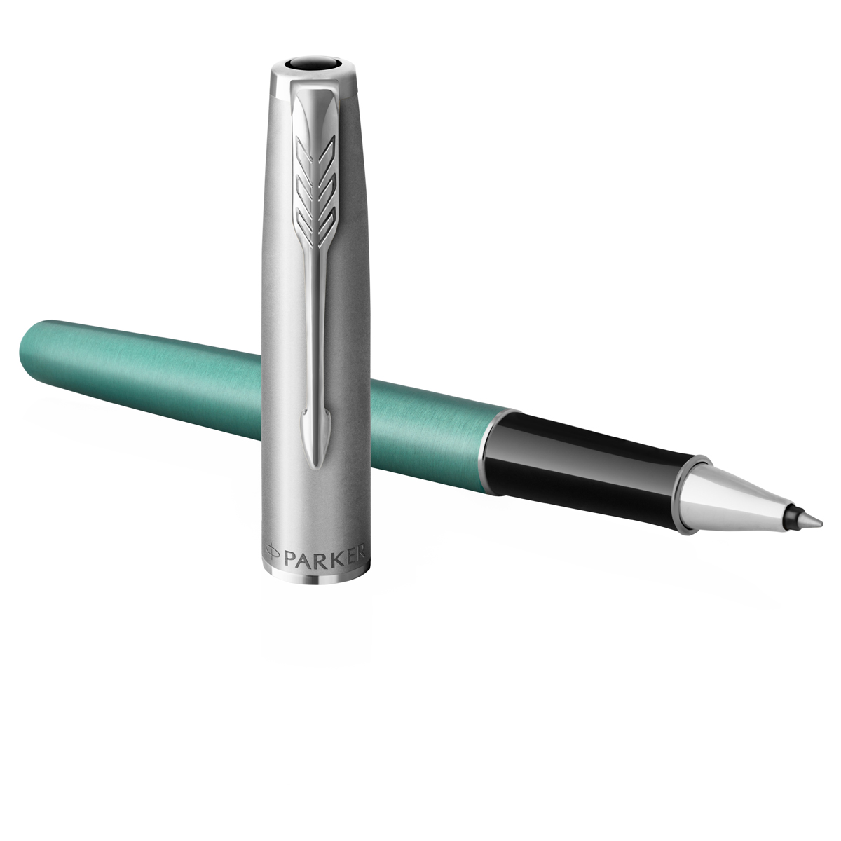 - Parker "Sonnet Sand Blasted Metal&Green Lacquer" , 0,5,   