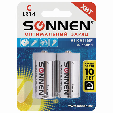   2 ., SONNEN Alkaline,  (LR14, 14), , , 451090 