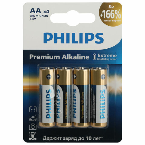   ""  4 ., PHILIPS Premium Alkaline,  (LR6, 24), , 0062753 