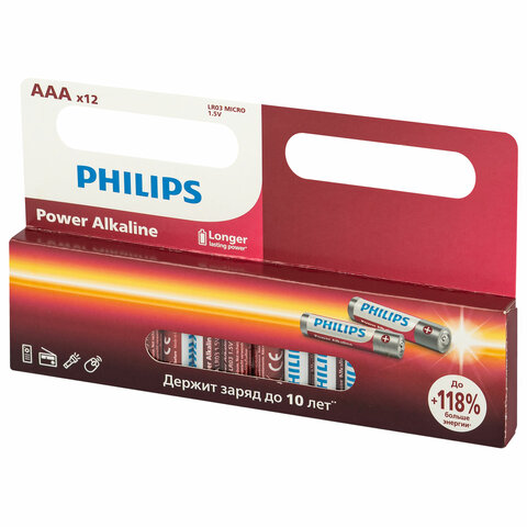   ""  12 ., PHILIPS Power Alkaline,  (LR03, 15), , 0064681 