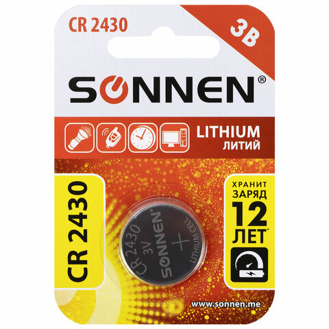   CR2430 1 . ", , " SONNEN Lithium,  , 455600 