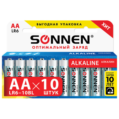   10 ., SONNEN Alkaline,  (LR6, 15), , , , 451086 