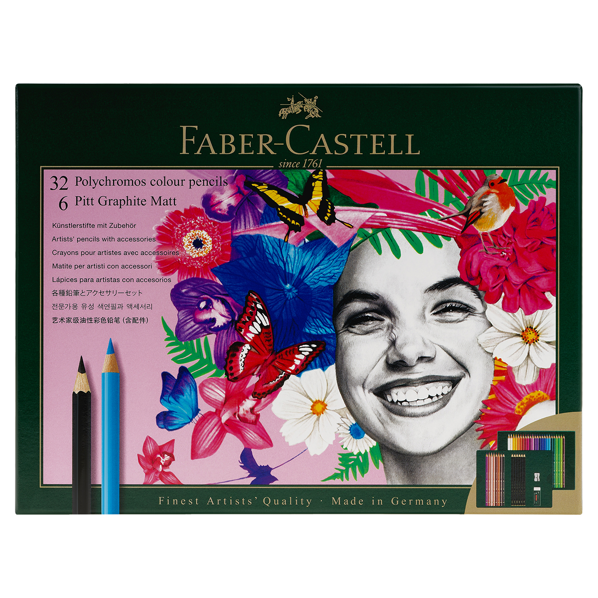    Faber-Castell "Polychromos & Pitt Graphite Matt ", 40 ,    