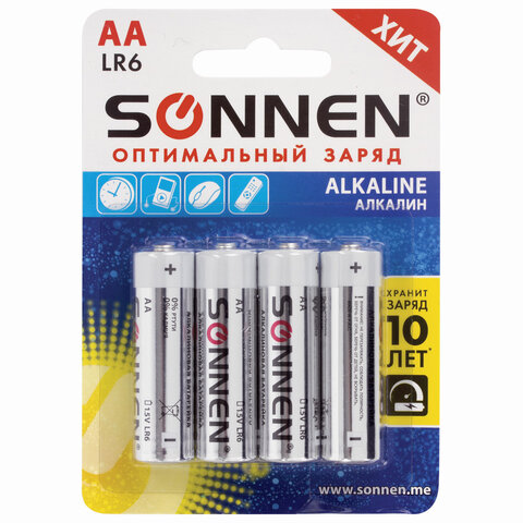   4 ., SONNEN Alkaline,  (LR6, 15), , , , 451085 