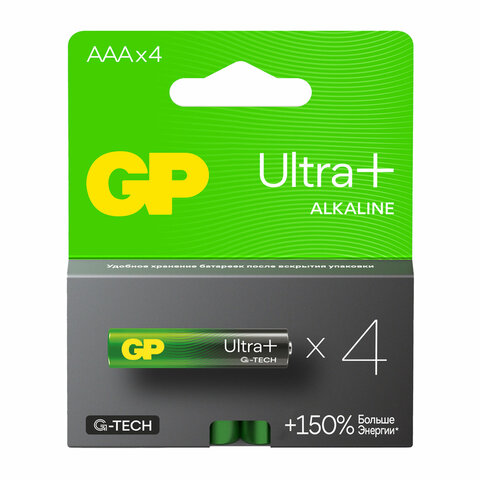   4 ., GP Ultra Plus G-Tech, AAA (LR03), , , 24AUPA21-2CRSB4 