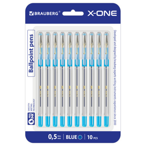     BRAUBERG "X-ONE",  10 , ,  ,  0,5 ,   0,35 , 143990 