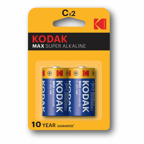    2 ., KODAK Max Super Alkaline, C (LR14, 14), , 0005123 