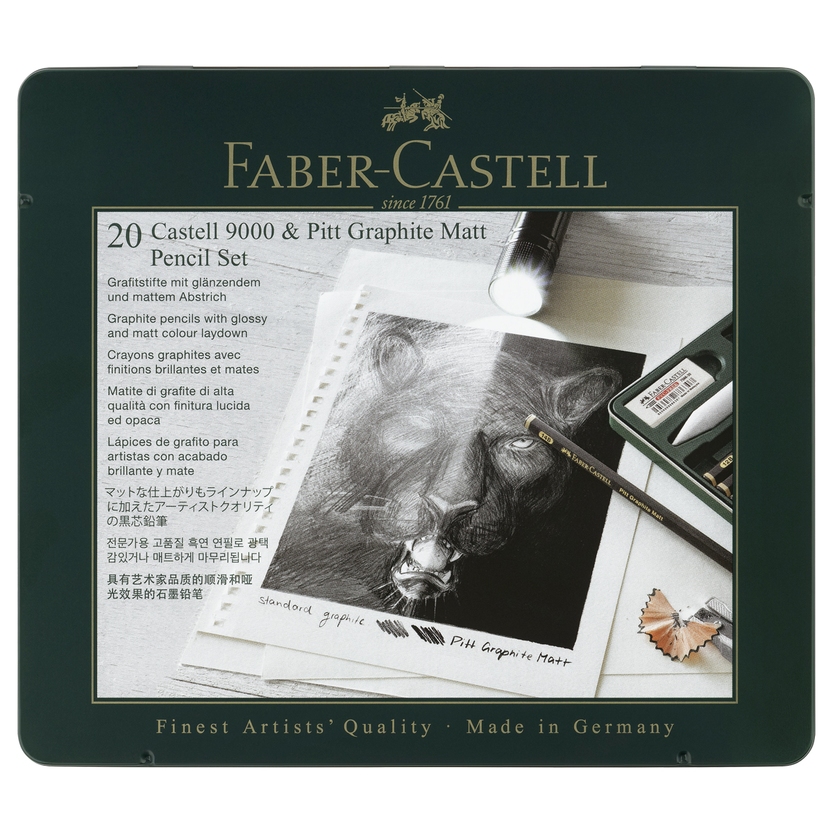   / Faber-Castell "Pitt Graphite Matt"  "Castell 9000", 20 , ., . . 