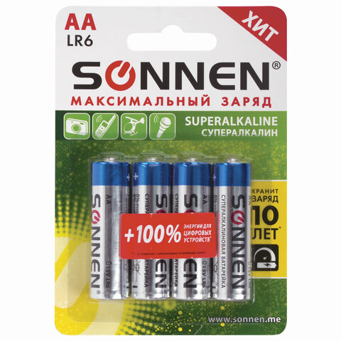   4 ., SONNEN Super Alkaline,  (LR6,15), , , , 451094 