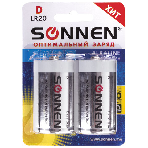   2 , SONNEN Alkaline, D (LR20, 13), ,  , 451091 