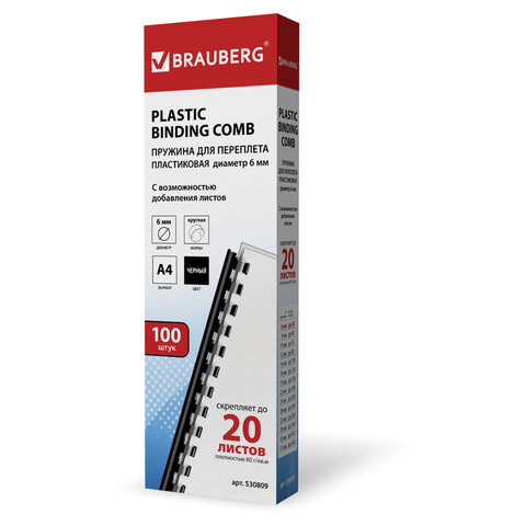    ,  100 ., 6  (  10-20 .), , BRAUBERG, 530809 