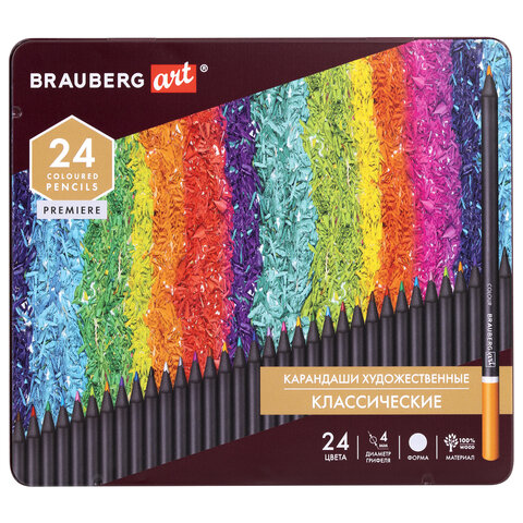    BRAUBERG ART PREMIERE, 24 ,   4 , , 181541 