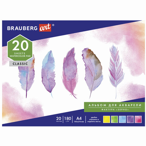    4 (195270 ), , , 20 ., 180 /2, , BRAUBERG ART CLASSIC, 128965 