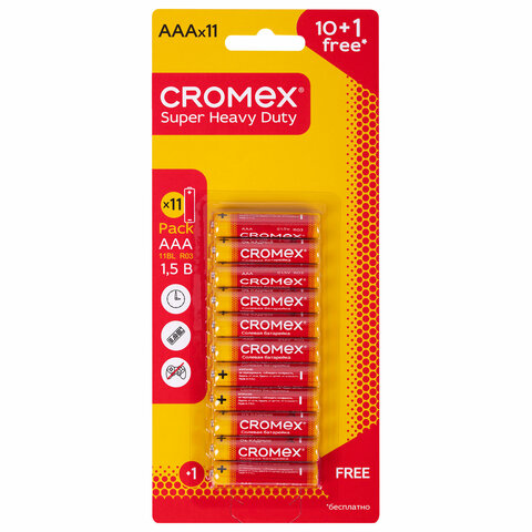   ""  10+1 ., CROMEX Super Heavy Duty, AAA (R03, 24A), , 456257 